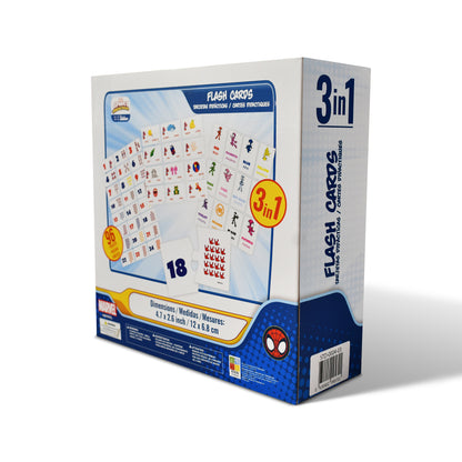 Marvel Spidey 3-in-1 Wooden Educational Flash Cards – 96-Piece Set