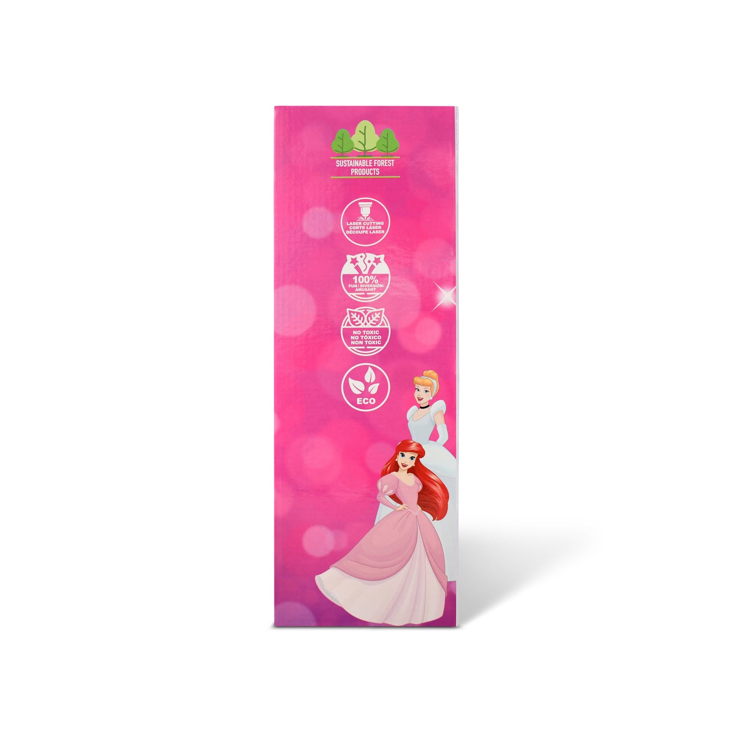 Disney Princess 3-in-1 Wooden Educational Flash Cards – 96-Piece Set