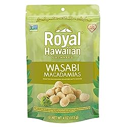 Royal Hawaiian Orchard Wasabi Macadamia Nuts 6/4 oz
