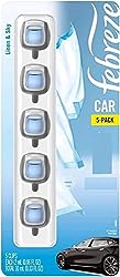 Febreze Air Freshener Car Vent Clips, Linen And Sky, 0.06 Oz, 5-Count