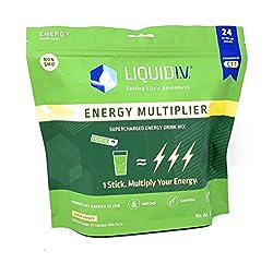 Liquid I.V. Energy Multiplier, 24 Individual Serving Stick Packs In Resealable Pouch Lemon / Ginger