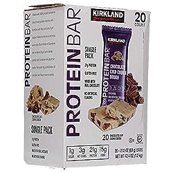 Kirkland Signature Protein Bar, Chocolate Chip Cookie Dough, 2.12 Oz, 20 C