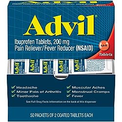 Advil Dispenser Pouch 50 Tablets per Pack - 24 Packs per Case