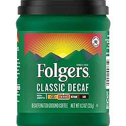 (Removals) Folgers Classic Decaf Medium Roast Ground Coffee, 11.3 Ounces