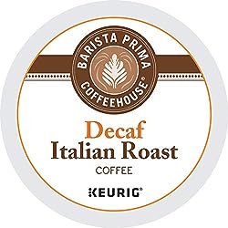 Barista Prima Coffee Coffee K-Cup Pod Italian Roast Decaffeinated, 24 Count