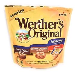 Werther's Original Sugar Free Candies Assorted Caramel Coffee, Caramel Chocolate, Caramel 12/7.7 oz