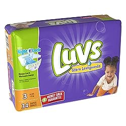 Luvs Diapers Size 3, 4/34 Count