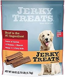 Jerky Treats American Beef Dog Snacks 60 Oz - 2 Pack