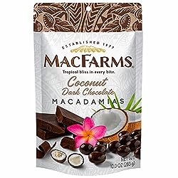 MacFarms Coconut Dark Chocolate Macadamia Nuts 6/10 oz