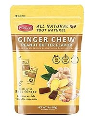 Pocas Ginger Chew Peanut Butter 24/3 oz