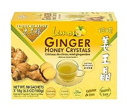 Prince of Peace Ginger Honey Crystals Lemon 36/10 Count